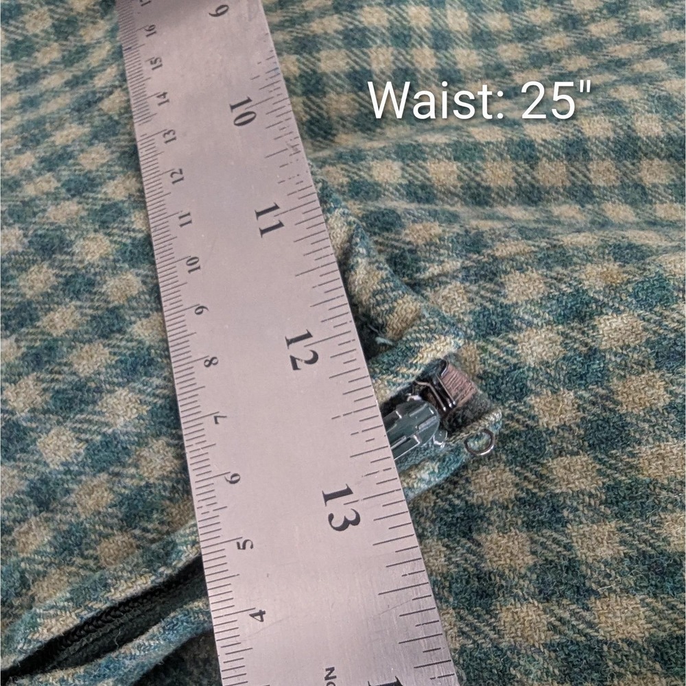 Vintage Pendleton Wool Skirt Grandma Librarian Lined 25" Waist Twee Rockabilly - Picture 8 of 10
